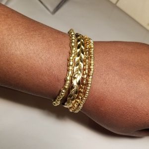 Gold Rush Beaded Bracelet Set